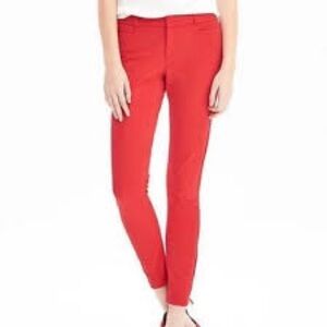 Banana Republic Red Skinny Pants